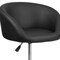 Flash Furniture Black Vinyl Barstool, Adj Height, Backrest: Barrel Back CH-TC3-1066L-BK-GG - alternate 9